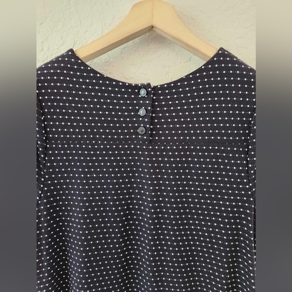 Anthropologie Maeve Polka Dot Dress Pleated Puff Sleeve Size Small - Picture 8 of 10